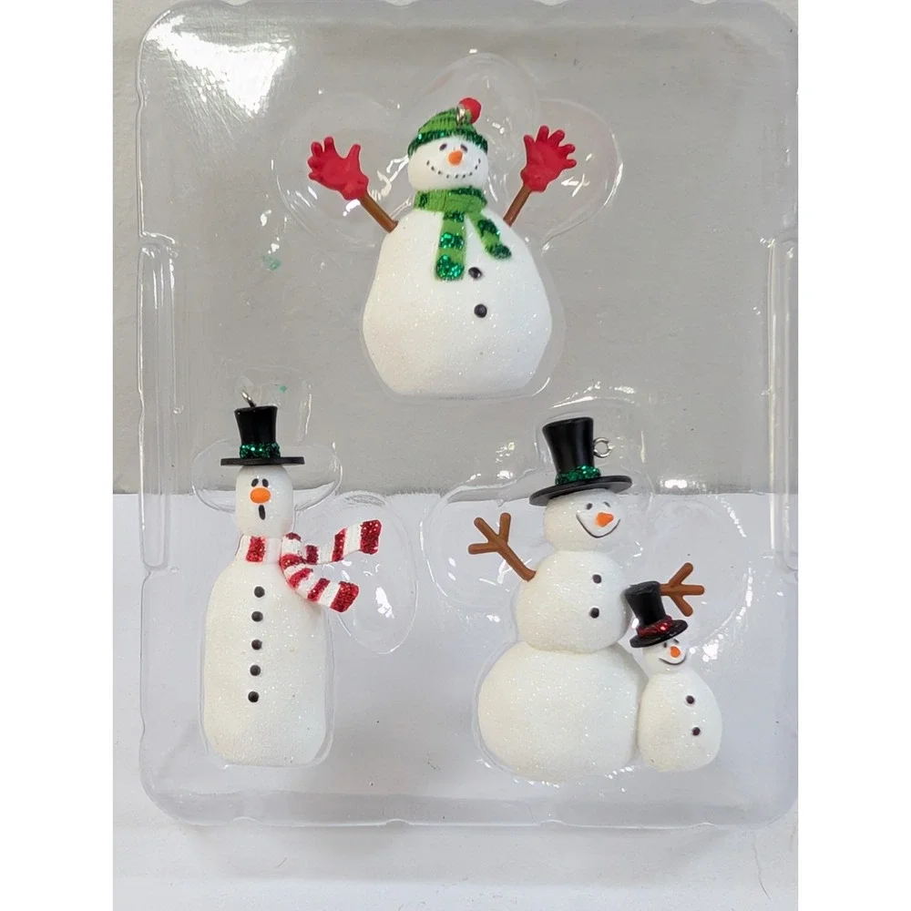 Hallmark Keepsake Ornament The Friendly Snowmen Set of 3 Ornaments 2008